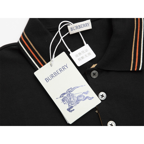 Burberry, Men's Polo, Black