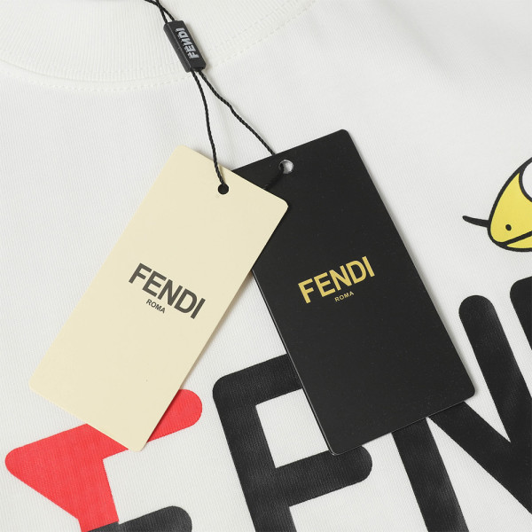 Fendi, Men's T-Shirt, White