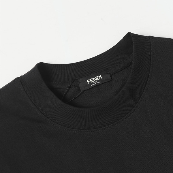 Fendi, Men's T-Shirt, Black