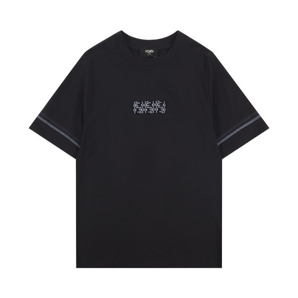 Fendi, Men's T-Shirt, Black