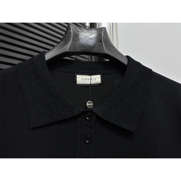 Gucci, Men's Polo, Black