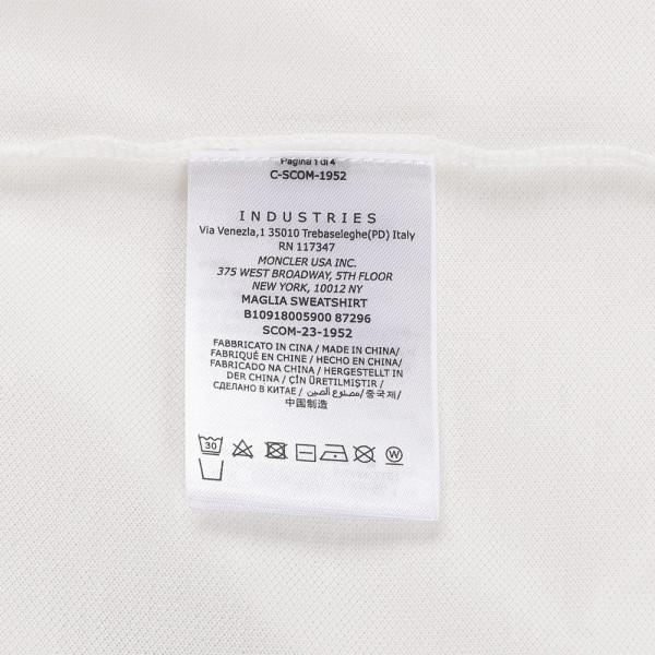 Moncler, Men's Polo, White
