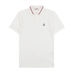 Moncler, Men's Polo, White