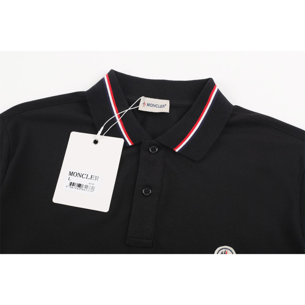 Moncler, Men's Polo, Black