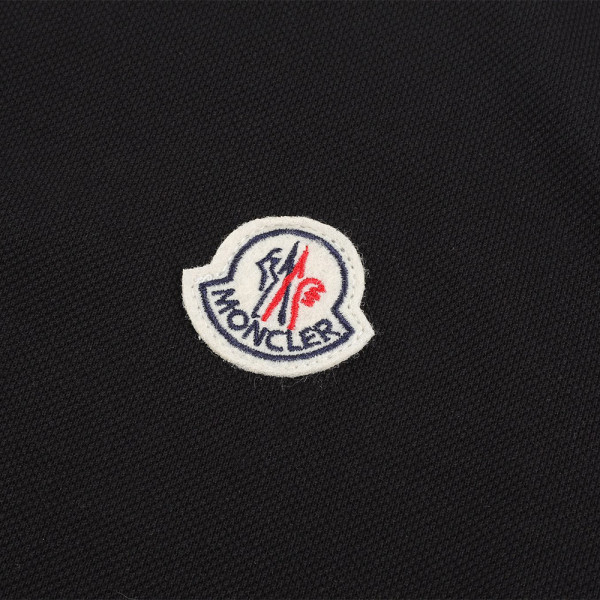 Moncler, Men's Polo, Black