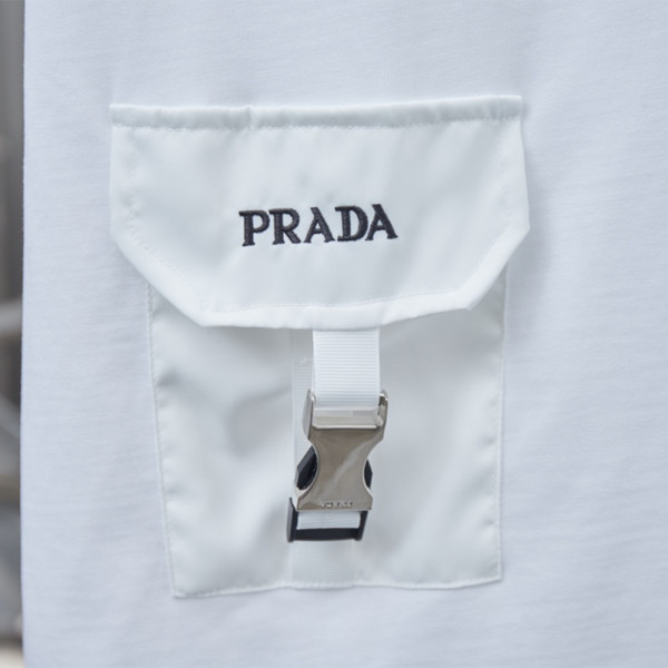 Prada, Men's T-Shirt, White