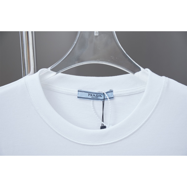 Prada, Men's T-Shirt, White