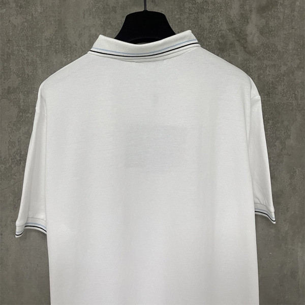 Prada, Men's Polo, White