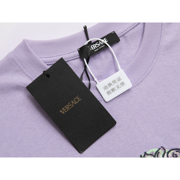 Versace, Men's T-Shirt, Purple