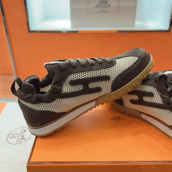 Hermes, Jet, Men's Sneaker, Brown