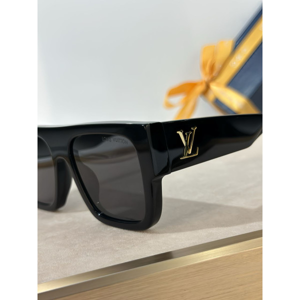 Louis Vuitton, Clash Square, Unisex, Sunglass, Zwart
