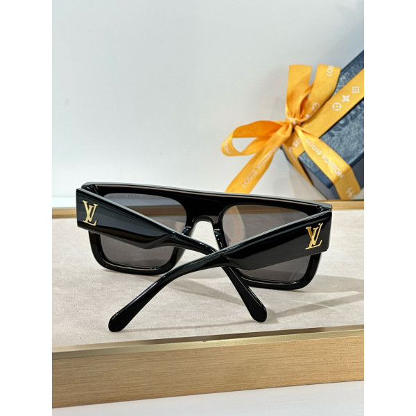 Louis Vuitton, Clash Square, Unisex, Sunglass, Zwart
