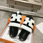 Hermes, Chypre, Men's Sandal, White