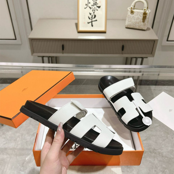 Hermes, Chypre, Women's Sandal, White