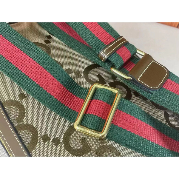 Gucci, Unisex, Canvas Messenger, Brown