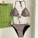 Gucci, Women's Bikini, Brown