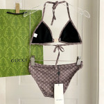 Gucci, Women's Bikini, Brown