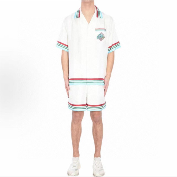 Casablanca, Men's Shortsuit, White