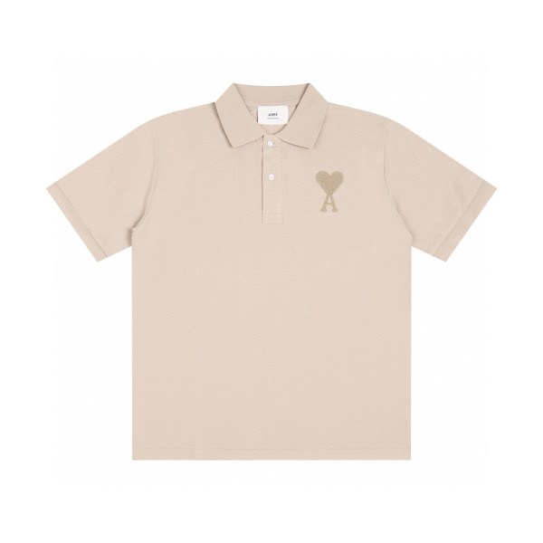 Ami, Men's Polo, Beige