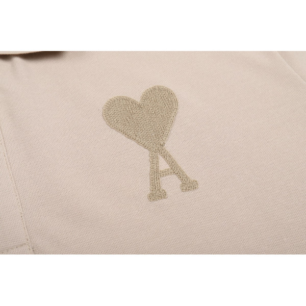Ami, Men's Polo, Beige