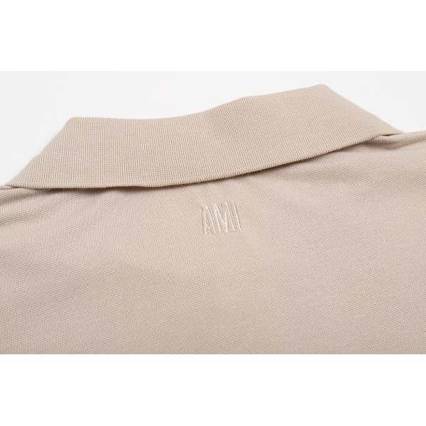 Ami, Men's Polo, Beige