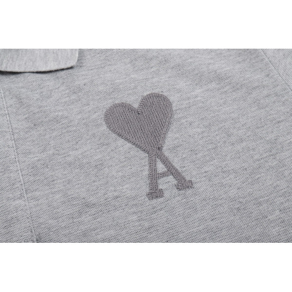 Ami, Men's Polo, Grey