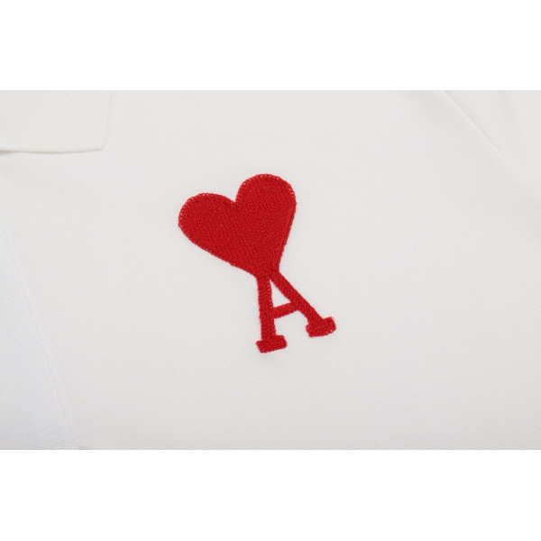 Ami, Men's Polo, White