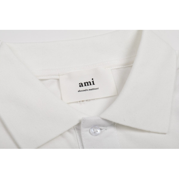 Ami, Men's Polo, White