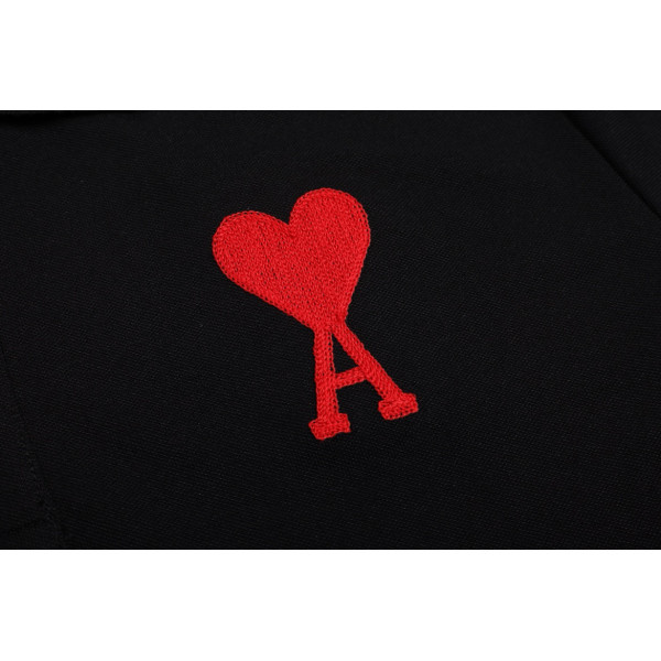 Ami, Men's Polo, Black