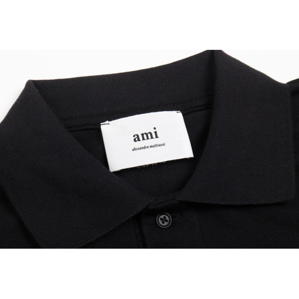 Ami, Men's Polo, Black
