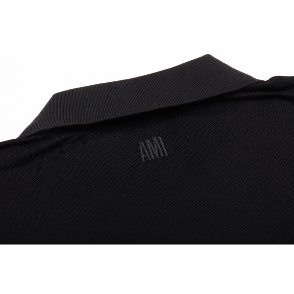 Ami, Men's Polo, Black