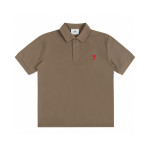 Ami, Men's Polo, Brown