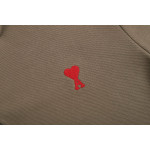 Ami, Men's Polo, Brown