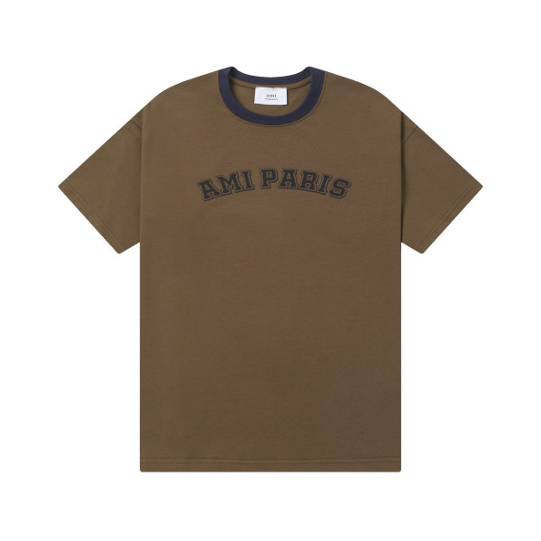 Ami, Men's T-Shirt, Brown