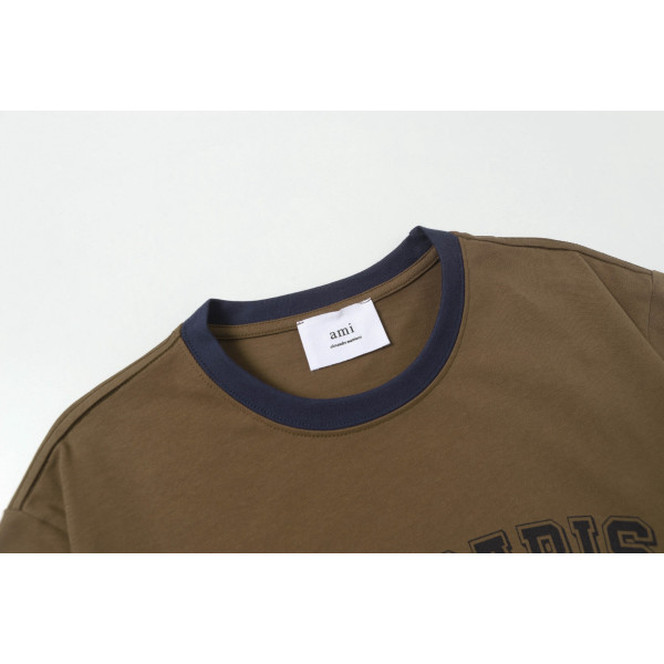 Ami, Men's T-Shirt, Brown
