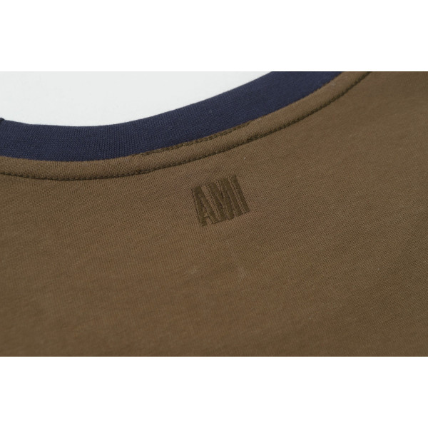 Ami, Men's T-Shirt, Brown