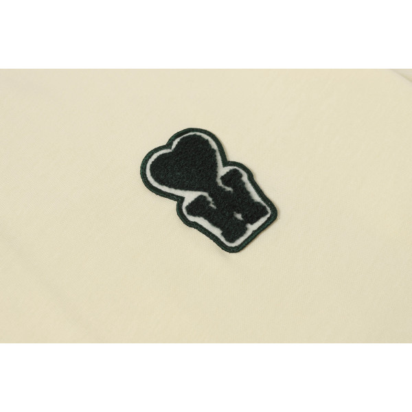 Ami, Men's T-Shirt, Beige