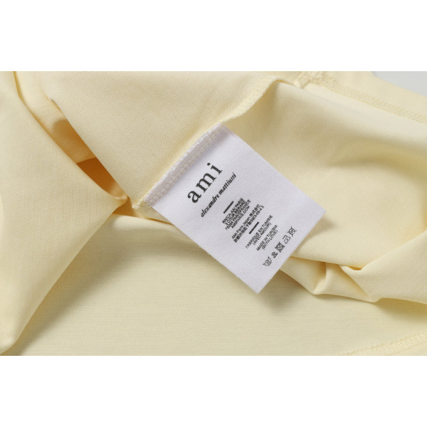 Ami, Men's T-Shirt, Beige