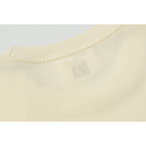 Ami, Men's T-Shirt, Beige