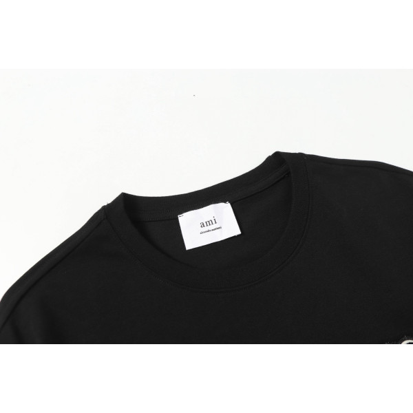 Ami, Men's T-Shirt, Black