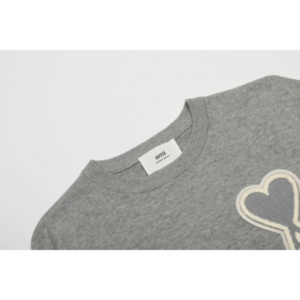 Ami, Men's T-Shirt, Grey