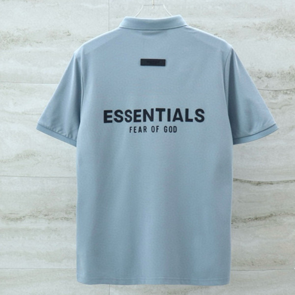Fear Of God, Essentials, Men's Polo, Blue