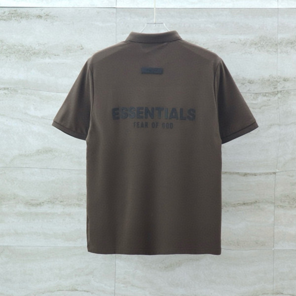 Fear Of God, Essentials, Men's Polo, Brown