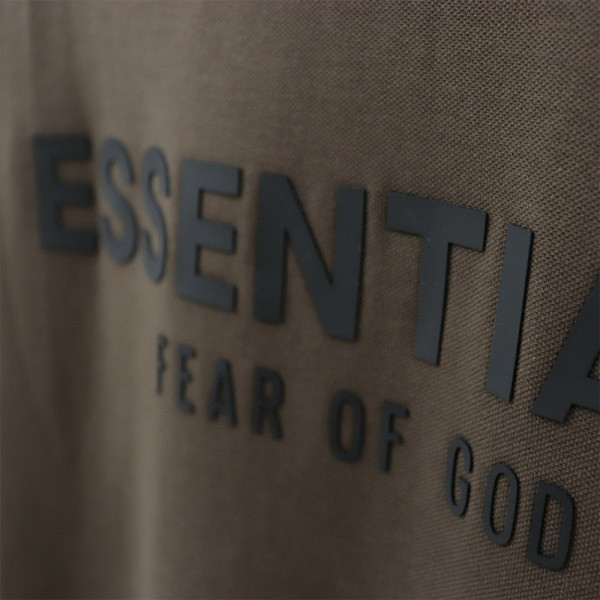 Fear Of God, Essentials, Men's Polo, Brown