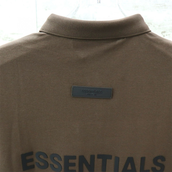 Fear Of God, Essentials, Men's Polo, Brown