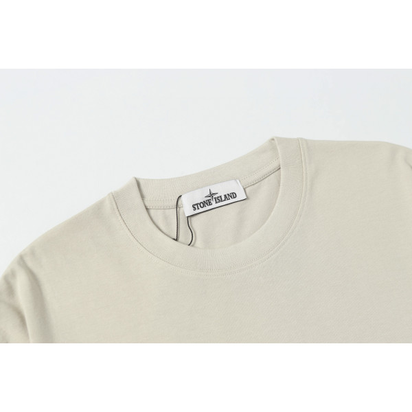 Stone Island, Men's T-Shirt, Beige