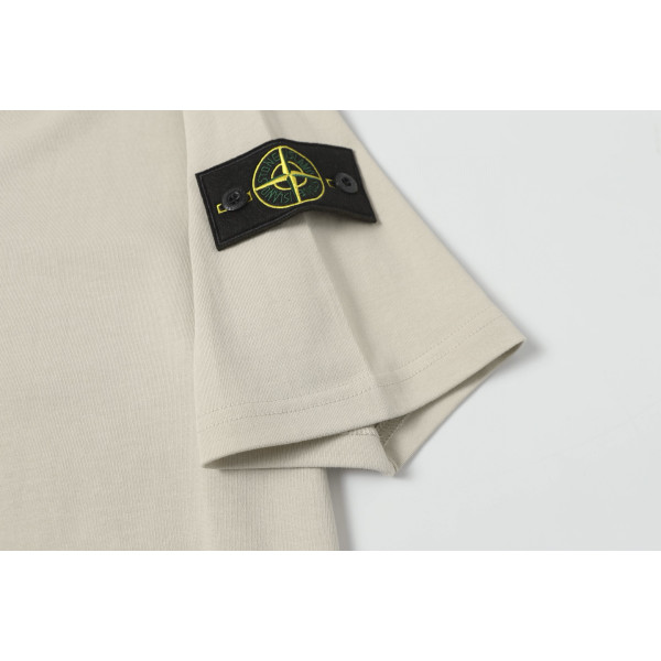 Stone Island, Men's T-Shirt, Beige