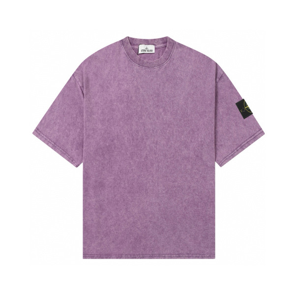 Stone Island, Men's T-Shirt, Purple