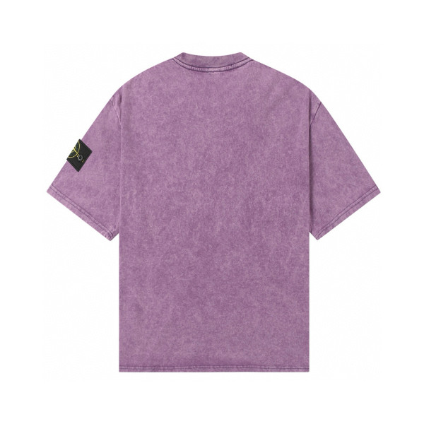 Stone Island, Men's T-Shirt, Purple