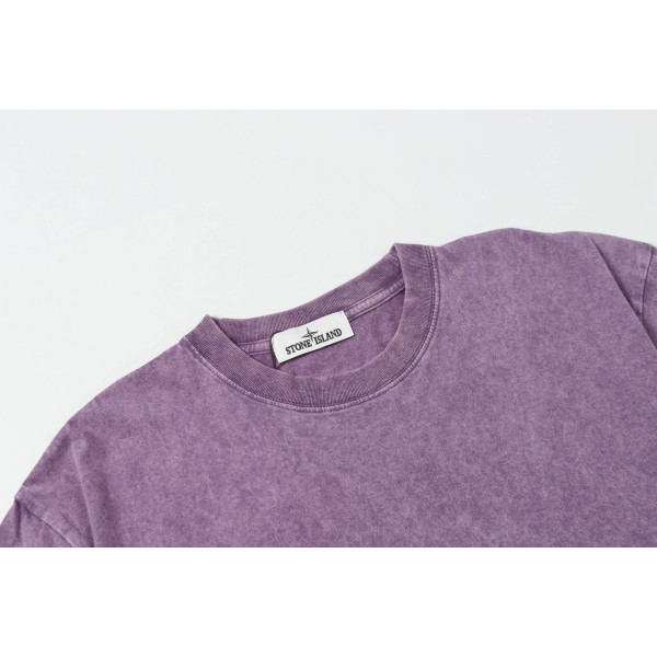 Stone Island, Men's T-Shirt, Purple